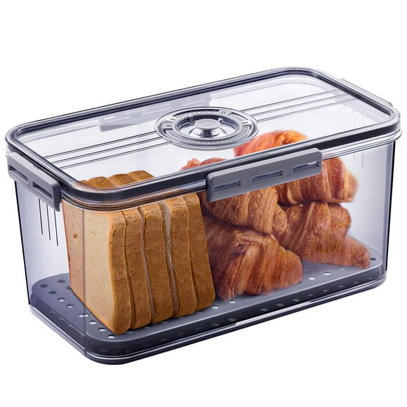 Panera Gifhomfix Paneras herméticas para cocina, color gris