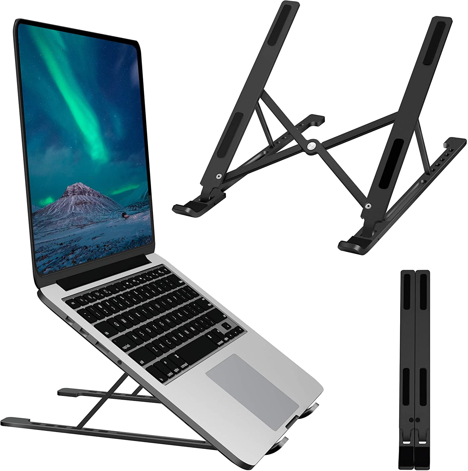 SOUNDANCE Adjustable Laptop Stand for Desk, Portable Laptop Riser