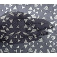 thumbnail image 4 of oneOone Viscose Chiffon Gray Fabric Triangle Geometric Sewing Material Print Fabric By The Yard 42 Inch Wide, 4 of 4