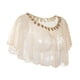thumbnail image 4 of Chal de lentejuelas para mujer, chal informal, capa, ropa de novia con lentejuelas, chal de noche Aureato Beige, 4 of 7