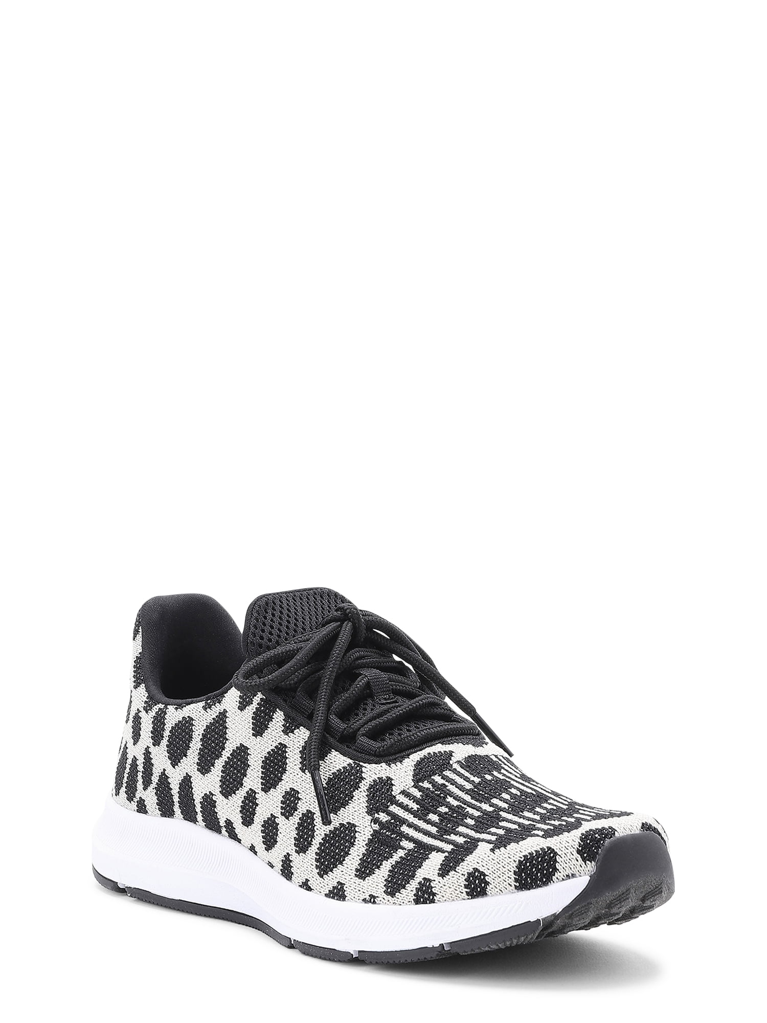 womens black and white athletic shoes