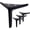 Matte Black, variant on 4.7 Inch Shiny Silver Furniture Legs, Metal Legs for Furniture Set of 4, DIY Replacement for Sofa Legs, Cabinet Legs, Ottoman Legs, Table Legs, Night Stand Legs and Dresser Legs