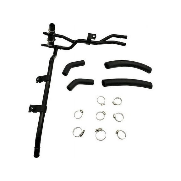 Upgraded HVAC Heater Hose Assembly - Inlet and Outlet - Compatible with 2005 - 2012 Nissan Pathfinder 4.0L V6 (with Rear HVAC) 2006 2007 2008 2009 2010 2011