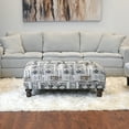 thumbnail image 2 of Roundhill Furniture Charbilia Fabric Tufted Cocktail Ottoman in Tupper Onyx, 2 of 9