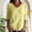 Yellow plus size boho tops a1, variant on Women Plus Size Fall Winter Round Neck 3/4 Sleeve Ruffle Pullover Tops Solid Boho Casual Loose Fit Tunic Tshirts Blouses Cute Trendy Clothes, Gray M