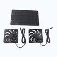 thumbnail image 2 of Kit De Ventilador De Panel Solar, Mini Ventilador Duradero Y Eficiente, Ampliamente Aplicable, 10 W, Para Autocaravana, Para Exteriores, Invernaderos, 2 of 7