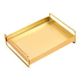 thumbnail image 3 of Wrought Iron Serving Tray Organizer Table for Wedding Bathroom with Handles Countertop Tea Decoration, 3 of 9