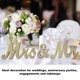 thumbnail image 3 of Mr Mrs Sign Decoraciones de mesa de boda Letra inglesa Adorno Accesorios para festival Aniversario FiestaOro, 3 of 8