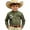 Army Green, variant on Boys Vintage Western Style Button Down Shirts, Kids USA Flag Embroidery Print Long Sleeve Collared Casual Top for Independence Day Holiday Wear(White,8-9 Years)
