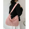 thumbnail image 4 of Kukuzhu Quilted Shoulder Tote Shoulder Bag Women Padding Cotton Down Hobo Bag Large Casual Shopping Bags, 4 of 7