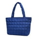 thumbnail image 1 of Bolso Hombro para Mujer Otoño Invierno Bolso Acolchado Con Asa Superior Con Patrón Rombos (Azul), 1 of 9