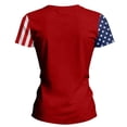 thumbnail image 3 of Women's 250th Anniversary USA Shirt Independence Day Top 4th of July Shirts America 250 Merchandise Crew Neck Flag Graphic Tee, 3 of 6