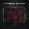 thumbnail image 2 of Gaming Laptop Cooler Silent Six Fan Cooling Pad Notebook Stand Con Luz Para Computadora Portátil seitruly EL016699-01, 2 of 5