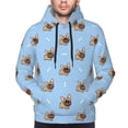 thumbnail image 2 of Bingfone Brown French Bulldog Men's Drawstring Hoodie Long Sleeve Pocket Sweatshirts-XX-Large, 2 of 6