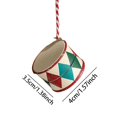 thumbnail image 3 of Adorno Navideño Danés Pintado A Mano Para Árbol De Navidad Border Festive Tambor En Miniatura Para Colgar Ambiente Festivo, 3 of 5