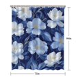 thumbnail image 5 of Pioneer Flower Floral Print Pattern Shower Curtain 72"x84" ,Bathroom Decorative Shower Curtains Set with 12 Hooks,Modern Waterproof Washable Shower Curtain, 5 of 6