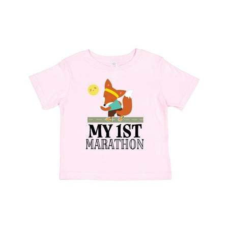 

Inktastic My 1st Marathon Race Running Gift Toddler Boy or Toddler Girl T-Shirt