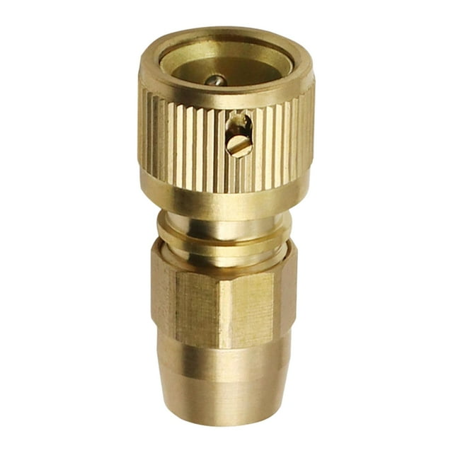 Adaptador de manguera de jardín Rosca, latón, conector rápido para jardín