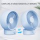 thumbnail image 3 of Ventilador a batería, ventilador USB Escritorio pequeño Diseño de ventilador portátil recargable silencioso para el hogar Oficina Coche Viajes al aire libre Vhermosa Ventiladores, 3 of 6