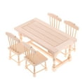 thumbnail image 1 of 1/12 Miniaturas Conjunto de Muebles de Comedor de Madera Silla y de Dollhouse Sunnimix Silla de comedor de Dollhouse, 1 of 8