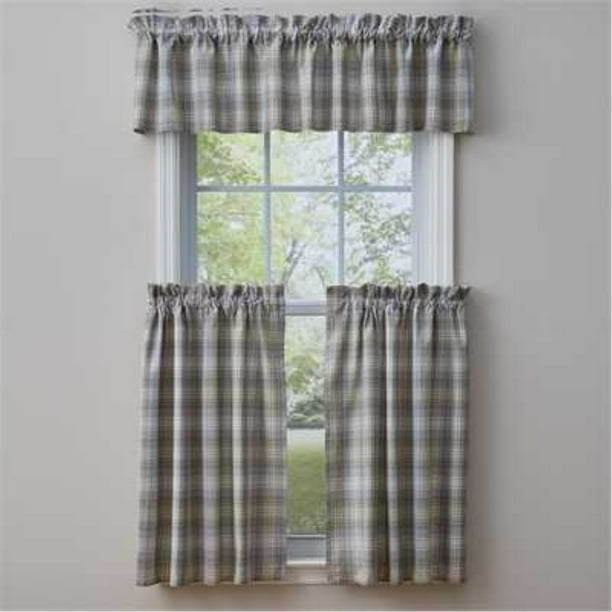 Park Designs Prairie Wood Unlined Window Valance 72 X14 Brown Blue Tan Ivory Com Park Designs Prairie Wood Unlined, Tan And Blue Curtains