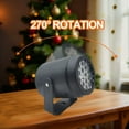 thumbnail image 5 of Horivan 1 Pcs Christmas Projector Light with 16 Snowflake Patterns, Rotating Holiday Ambiance Stage Light for Home Decor, Outdoor Christmas Decoration, Party Projector Lighting, 5 of 6