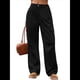 thumbnail image 1 of Pantalones Vaqueros Holgados para Mujer, Elásticos, Sueltos, de Cintura Alta y Pierna , Estilo Años 90, Y2K Negro S, 1 of 8