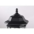 thumbnail image 3 of Nuvo Lighting Hopkins Outdoor Large Post Light Pole Lantern 1 Light Matte Black Finish Clear Glass, 3 of 7