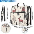 thumbnail image 2 of FORMRS Zipper Binder with Shoulder Strap 2-inch Ring 500 Sheet Capacity File Bag, Beige Christmas Plaid, 2 of 5