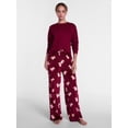 thumbnail image 3 of Joyspun Women's Velour Sleep Pants, Sizes XS-3X, 3 of 6