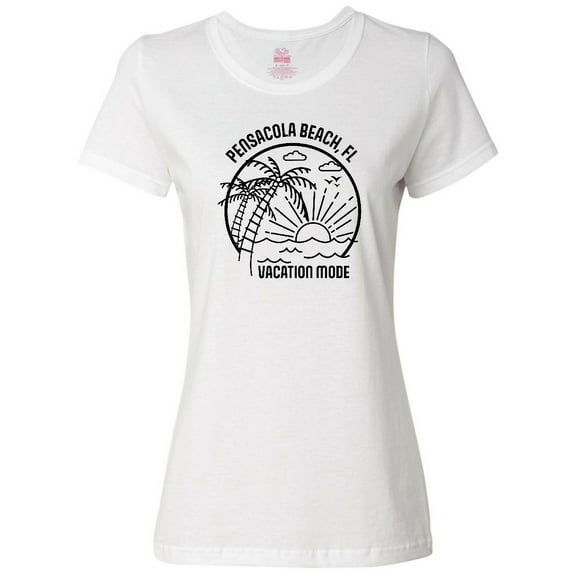Inktastic Summer Vacation Mode Pensacola Beach Florida Women's T-Shirt
