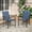 Blue, variant on Vicllax Outdoor Dining Chair Patio Chairs Stackable Metal Modern for Deck Garden, Set of 2, Gray