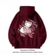 thumbnail image 1 of American niche fun graffiti cartoon hello kitty hooded sweater women's autumn and winter loose slimming coat, 1 of 4