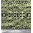 thumbnail image 1 of Soimoi Georgette Viscose Fabric Mandala Kaleidoscope Print Sewing Fabric Yard 42 Inch Wide, 1 of 1