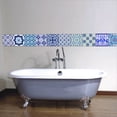 thumbnail image 4 of 10 Sticker Tiles 20x20 Cm Tile Sticker Tile Film Mosaic Tiles Tile Sticker Film Sticker Self-Adhesive Tile Pictures For Bathroom Kitchen Decoration （Random Color）, 4 of 6