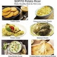 thumbnail image 5 of Prensa para puré, prensa de patatas profesional de acero inoxidable Prensador de patatas de acero inoxidable, 5 of 5