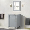thumbnail image 7 of Bellaterra Home 800632-24BL-LG 24 in. Single Vanity with Carrara Marble Top, Light Gray & White, 7 of 7