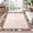 Beige, variant on Soft Washable Area Rug for Living Room & Bedroom - Vintage Edge, Low Pile, Non-Slip, Easy Care Carpet - Modern Accent for Home Decor, Multiple Sizes