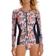 thumbnail image 1 of Traje de baño para mujer, traje de buceo, traje de baño sexy, protector solar, traje de surf de manga larga, 1 of 6