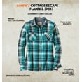 thumbnail image 2 of Legendary Whitetails Women's Cottage Escape Flannel Long Sleeve Plaid and Solid Color Clothes for Women, Fitted Button Down, 2 of 7