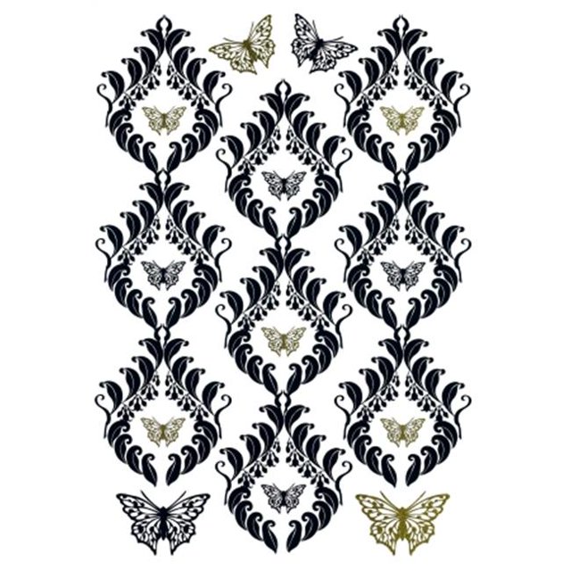 Komar Freestyle FS17013 Contient 19 Stickers Papillon de 27 Feuilles