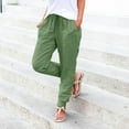 thumbnail image 2 of FASHIONPANT Fashion Casual Pants For Women Elastic Waist With Pockets Pants, 2 of 5