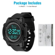 Tmalltide Mens Digital Watch Digital Watches with Stop Watch for Men- Sports Military Watches Waterproof Outdoor Chronograph Military Wrist Watches for Men with LED Back Ligh/Alarm/Date