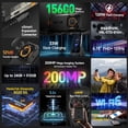 thumbnail image 2 of Ulefone Armor 26 Ultra 5G Rugged Smartphone, MTK Dimensity 8020 24GB 512GB, 200MP Quad Camera, 15600mAh(120W), 33W Dock Charging,Black, 2 of 8