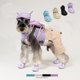 thumbnail image 2 of Sandalias para perros de colores dulces y transpirables a la moda para fotos, zapatos Crocs para perros pequeños, pantuflas de goma suaves para perros, color morado, 2 of 5