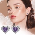 thumbnail image 2 of Clous d'Oreilles pour Femmes en Argent Sterling Amour Clous d'Oreilles Os Design Couleur Zircon Doux Cool Clous d'Oreilles Boucles d'Oreilles, 2 of 9
