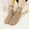 thumbnail image 6 of PUMIER 3 Pairs Womens Fuzzy Socks Winter Warm Fluffy Soft Slipper Home Sleeping Cute Animal Socks Christmas Socks, 6 of 7