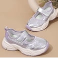 thumbnail image 6 of Gunia Girl Sneakers Breathable Mesh Kids Sneakers Lightweight Casual Shoes Play Athletic Running Soprt Shoes Purple, 6 of 8