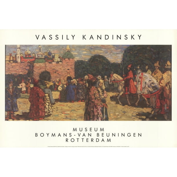 Wassily Kandinsky Sunday Old Russian 15 75 X 23 75 Poster Expressionism Multicolor Walmart Com Walmart Com