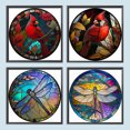 thumbnail image 1 of Cuadros Decorativos Pintura de diamante 5D DIY Juego de brocas redondas completas Vidrieras Animal Home Art 4pcs Wdftyju embutido en tela, 1 of 7